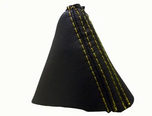 VW CADDY III AUTO (2004-2015) Soufflet Levier De Vitesse Cuir - Couture Jaune - Bild 1 von 1