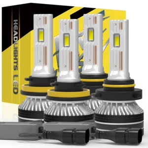 4x 6000K H11 9005 LED Headlight Bulbs High Low Beam For Subaru Impreza 2008-2025 - Picture 1 of 9