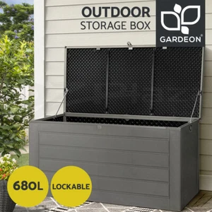 Gardeon Outdoor Storage Box 680L Container Indoor Garden Bench Tool Sheds Chest - Picture 1 of 8
