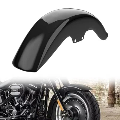 Vivid Gloss Black Front Fender Mudguard Fit For Harley Softail Fatboy 2006-2017 - Image 1 of 4