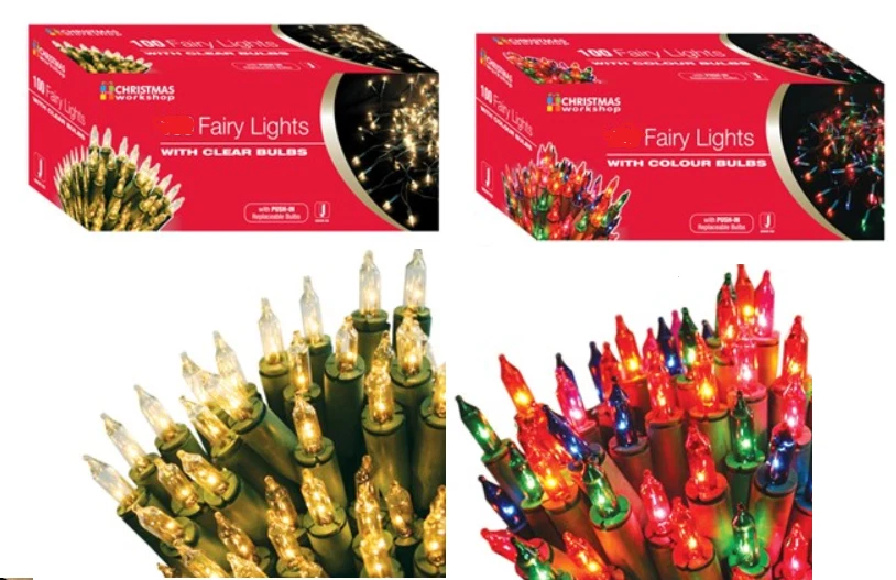 200 Multi Colour Bulb Fairy Lights xmas tree decoration indoor Lighting party - Image 1 of 1