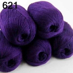 Sale 5BallsX50g Super Soft Warm Cashmere Wool Hand Scarves Crochet Knit Yarn 21 - Picture 1 of 12