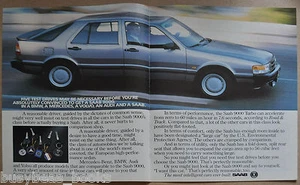 1987 SAAB 9000 2-page advertisement, Saab 9000 sedan, with other car keys - Picture 1 of 1