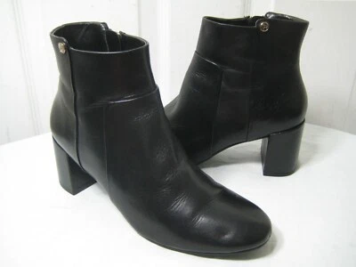 Taryn Rose Camille Black Leather Ankle Boots Shoes Women's Size 36.5 /  6.5 B - Image 1 of 4