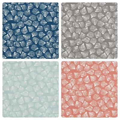 PRESTIGIOUS TEXTILES SANDBANK SEASHELLS 100% COTTON CURTAIN/CRAFT/CUSHION FABRIC