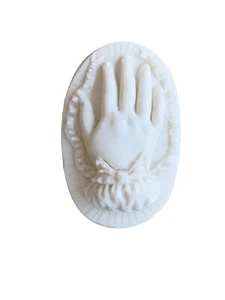 Parian Ware Hand Trinket Box - Picture 1 of 9