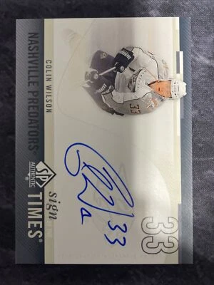 2010-11 SP Authentic Sign Of The Times SOT-WI Colin Wilson Nashville Predators  - Image 1 of 2