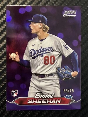 Emmet Sheehan 2024 Topps Stadium Club #126 Purple Foil /75 RC Dodgers - Image 1 of 2