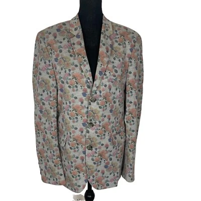 ASOS женщин пастель акварель блейзер Sz M/L груди 40» цветочный деловых поездок - Изображение 1 из 4