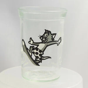 Vintage Welchs Tom & Jerry Surfing The Waves 1990 Jelly Jar Juice Glass  - Picture 1 of 5