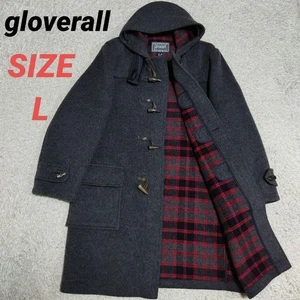 Gloverall Duffle Coat Herringbone Gray Wool From Japan - Picture 1 of 24