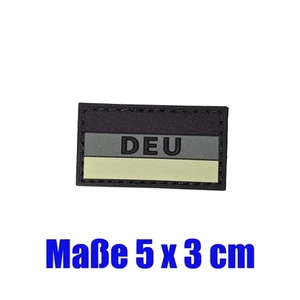 Rubber Patch Deutschland Flagge Tarn 5 x 3 cm Fahne Bundeswehr mit Klett - Bild 1 von 1