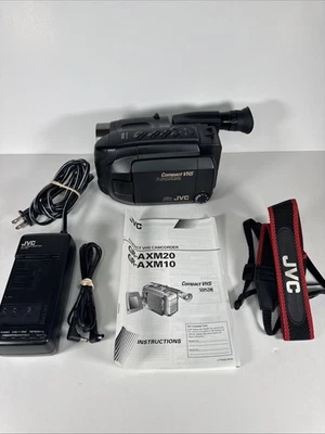 JVC Compact VHS Camcorder GR-AXM10U  Bundle - Tested And Working *Read Descript* - Image 1 of 4