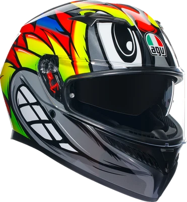 AGV 2118381004012M K3 Helmet - Birdy 2.0 - Gray/Yellow/Red - Medium - Image 1 of 4