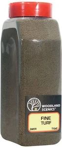 Woodland Scenics Model Railroad Landscape Fine Turf Shaker Canister Earth - Picture 1 of 3