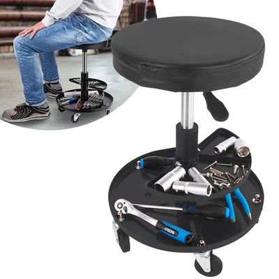 WERKSTATTHOCKER WERKSTATTSTUHL ARBEITSHOCKER ARBEITSSTUHL SITZ HÖHENVERSTELLBAR - Bild 1 von 4