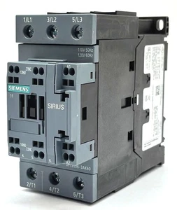 Siemens Sirius 3-Pole Power Contactor 3RT2036-3AK60 Switching Motor 110 120V 70A - Picture 1 of 5