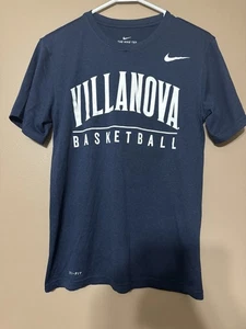 Nike Villanova Baloncesto Dri-Fit Camiseta Hombre Pequeña Azul Corte Atlético Camiseta  - Imagen 1 de 3
