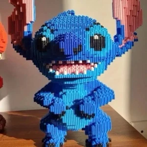 Large Blue Cartoon Building Blocks Set Advanced DIY Gift - Picture 1 of 8