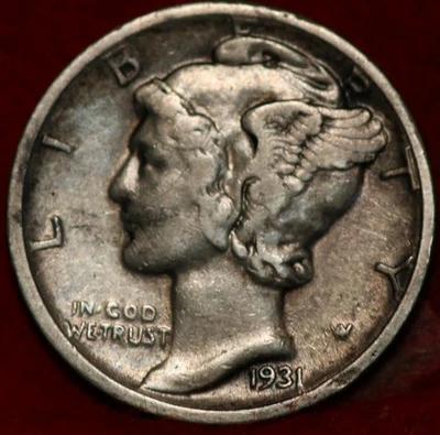 1931-D Denver Mint Silver Mercury Dime - Image 1 of 2