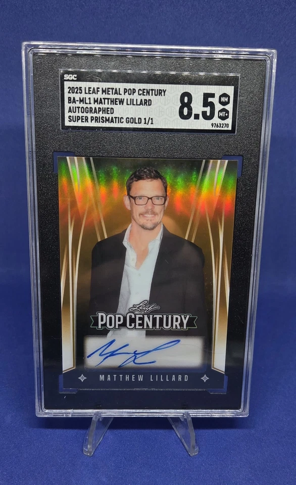 2025 Leaf Pop Century Matthew Lillard 1/1 Auto Super Prismatic Gold Sgc 8.5 - Image 1 of 2