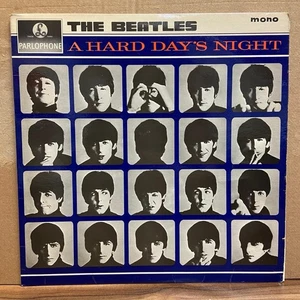 The Beatles A Hard Day's Night UK LP Mono Flipback 1964 1st press Parlophone KT - Picture 1 of 10