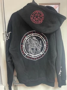 MARE- THICK ZIP UP HOODIE (S2) 2000S BAND BLACK METAL MERCHANDISE (large) - Picture 1 of 2