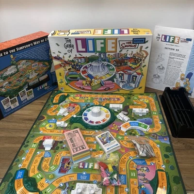 The Game of Life Simpsons Edition 2004 Board Game MB Games - Image 1 of 4
