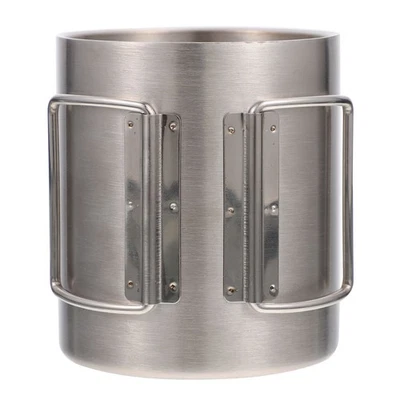  Wasserbecher Faltbar Tasse Metall Metallbecher Edelstahlschüssel - Bild 1 von 4