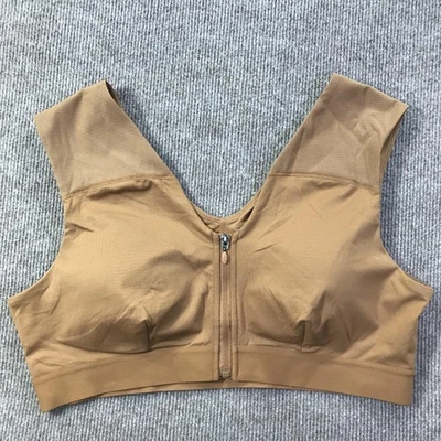 Tommie Copper Shoulder Support Sports Bra Womens 3XL Zip Front Activewear Gym - Image 1 of 4