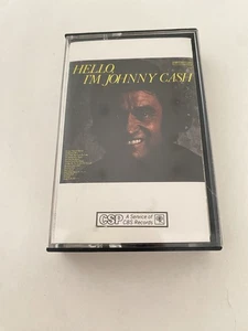 Hello I'm Johnny Cash Cassette Tape The Man in Black 1977 CBS Records Country - Picture 1 of 4