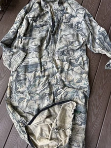 Vtg Gander Mountain Camo Coverall Hunting Suit Mens XL Regular Made In USA - Picture 1 of 9