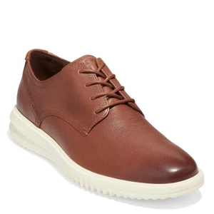 Men's Cole Haan, Grand+ Plain Toe Oxford C36935 British Tan FABRIC-AND-LEATHER - Picture 1 of 7