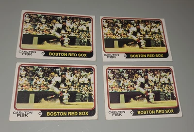 Lote de tarjetas de béisbol 1974 Topps #105 Carlton Fisk Foto 1 de 2