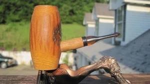 Tall Wooden Short Shank Florida Smoking Estate Pipe 3.1/4" L 2.3/4" H - Picture 1 of 13