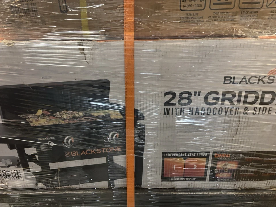 "Plancha Blackstone 28"" con tapa de mano y estante lateral" Foto 1 de 1