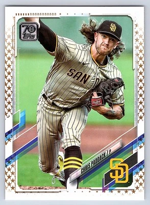 2021 Topps Factory Set Gold Stars # 259 - Chris Paddack - San Diego Padres - Image 1 of 2