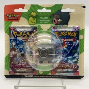 Pokémon TCG Scarlet & Violet 2 Booster Packs Smoliv Eraser NEW Factory Sealed - Picture 1 of 3
