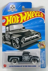 Hot Wheels 2025 Case N 'CUSTOM '56 FORD TRUCK/CAMION Long Card Free Protector - Picture 1 of 8