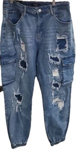 American Bazi Women’s Jeans High Rise Blue Size 1XL New With Tag - Picture 1 of 6