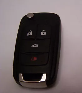 **Gently Used** Chevrolet 4 Button Remote Keyless Entry Fob With Flip Key - Picture 1 of 3