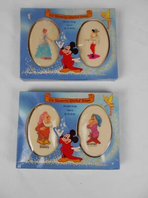 1960's Walt Disney productions picture Soaps, Cinderella  7 Dwarfs original box - Image 1 of 4