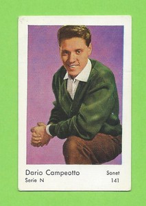 1962 Dutch Gum Card Serie N #141 Dario Campeotto