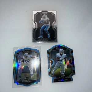 Select D’Andre Swift Concourse + Premier Light Blue Prizm Die Cut + Prizm Black - Picture 1 of 2