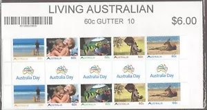 2011 Australia Day Living Australian GUTTER Strip MUH 10 Stamps - Original Pack - Foto 1 di 1
