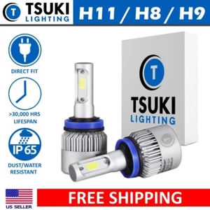 TSUKI FC H11 H9, 2008-2014 Cadillac CTS LED Headlight Bulbs for Low High and Fog - Picture 1 of 5