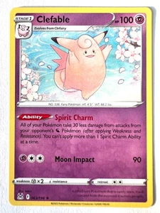 Clefable 063/196 Non Holo Rare Lost Origin Pokemon TCG - Pack Fresh Near Mint NM - Picture 1 of 4