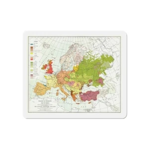 Imán de refrigerador Europa y Asia y África adyacentes (1918) (mapa) - Imagen 1 de 16