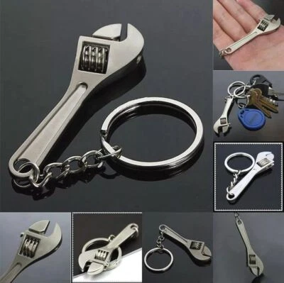 Portachiavi CHIAVE INGLESE 3D Idea Regalo Uomo Porta Chiave Chiavi Auto Moto - Immagine 1 di 2