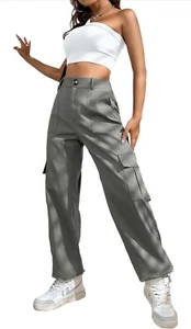 Puños al tobillo Lolocci Cargo String, para mujer talla M, grises NUEVO - Imagen 1 de 9